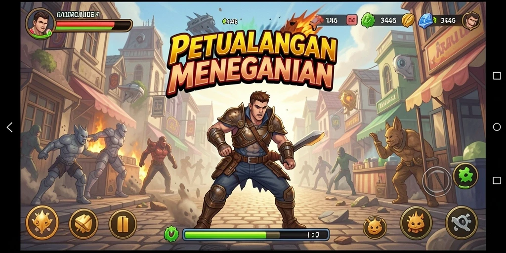 Gameplay dinamis dan menantang di 3446.
