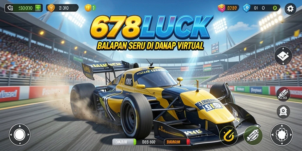 Screenshot gameplay yang menampilkan aksi balapan seru di 678LUCK.