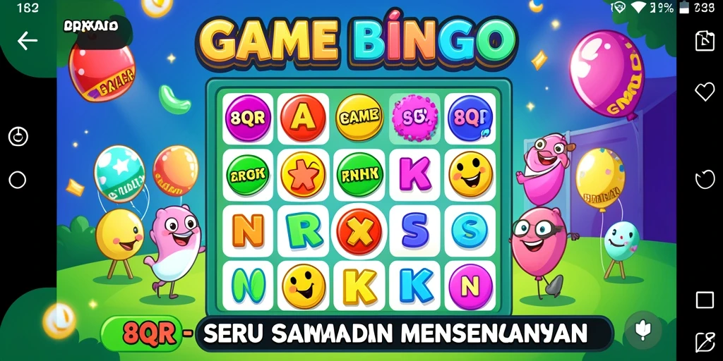 Tampilan menarik dari gameplay Bingo yang seru di 8QR.