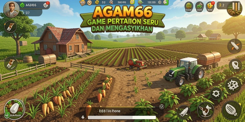 Screenshot utama AGAM66 menampilkan gameplay yang menarik dalam bertani.