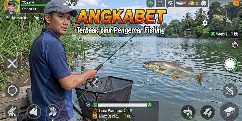 Tampilan gameplay <strong>ANGKABET</strong> dengan suasana memancing yang menakjubkan.