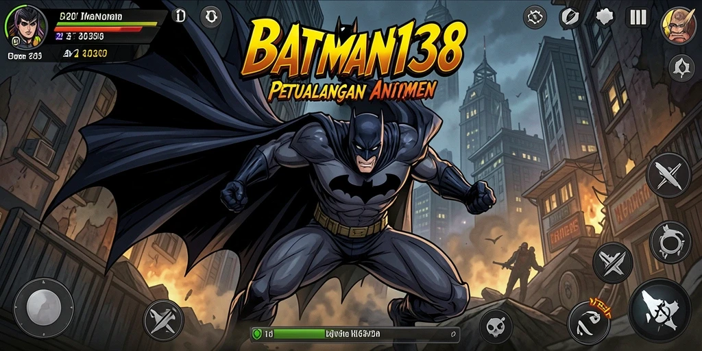 Tangkapan layar utama BATMAN138 menampilkan pertarungan karakter Anime yang menegangkan.