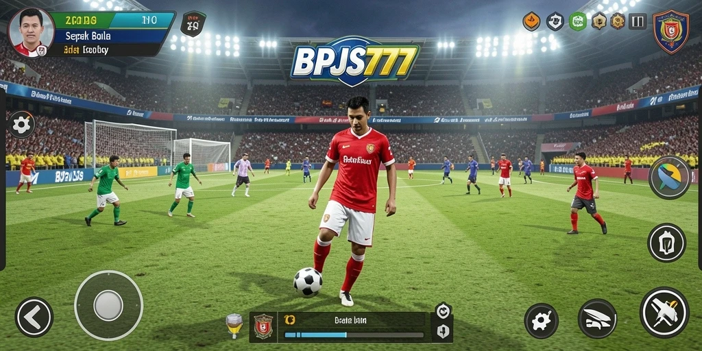 Tampilan gameplay menarik dari <strong>BPJS777</strong> yang menunjukkan aksi di lapangan sepak bola.