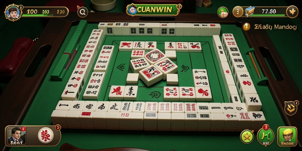 Tangkapan layar gameplay <strong>CUANWIN</strong> yang menampilkan keseruan bermain Mahjong.