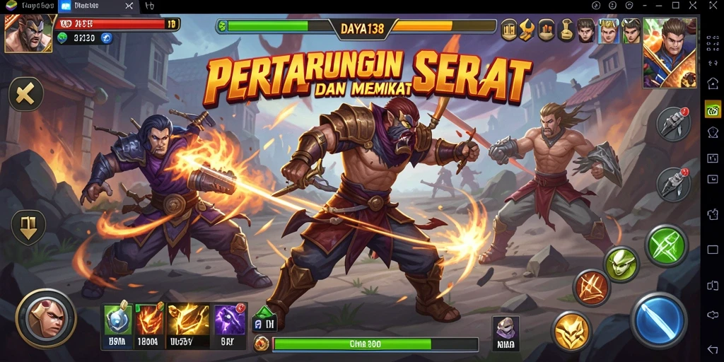 Tangkapan layar utama DAYA138 menampilkan aksi pertarungan yang mendebarkan.