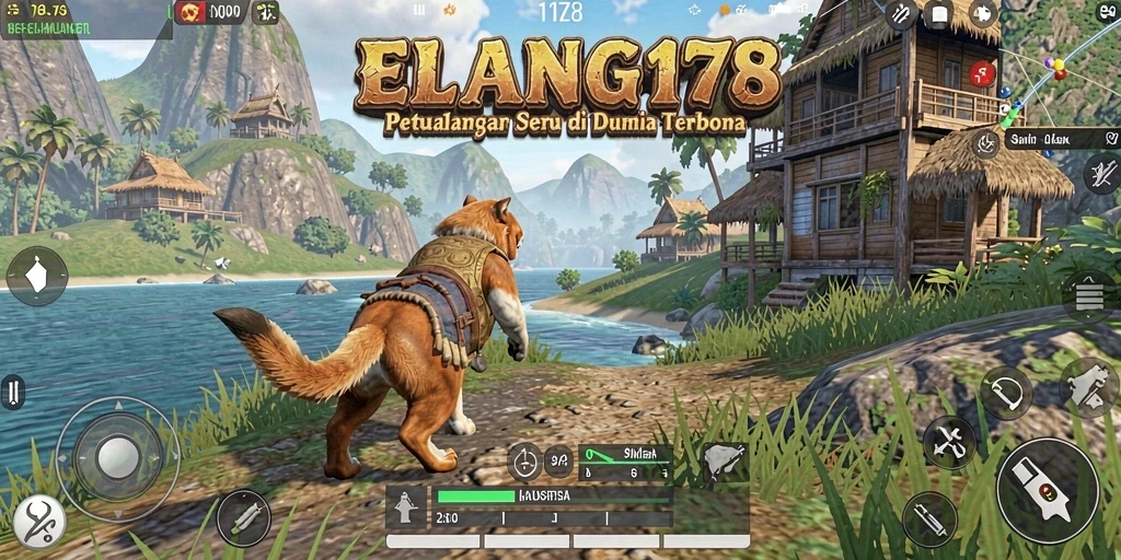 Tampilan gameplay menarik di dunia terbuka ELANG178.