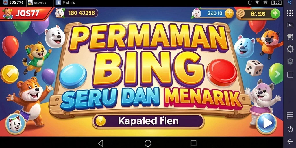Tampilan gameplay Bingo JOS77 yang menarik dan interaktif.
