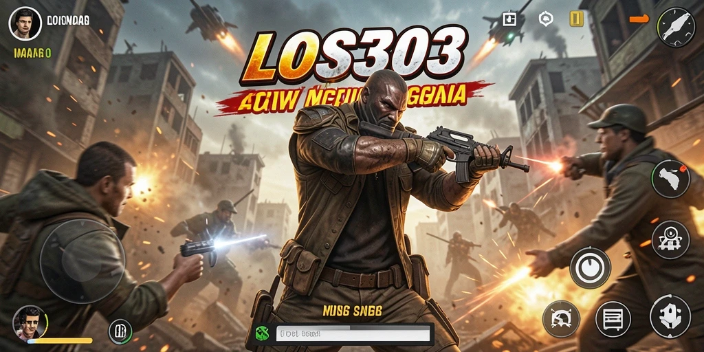 Tangkapan layar gameplay LOS303 menampilkan pertarungan yang intens.