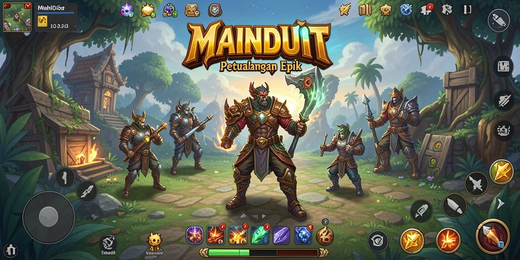 Screenshot MAINDUIT menampilkan aksi seru dalam dunia RPG.