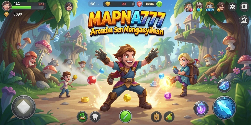 Tampilan seru gameplay MAPNA777 dalam aksi Arcade yang mendebarkan.