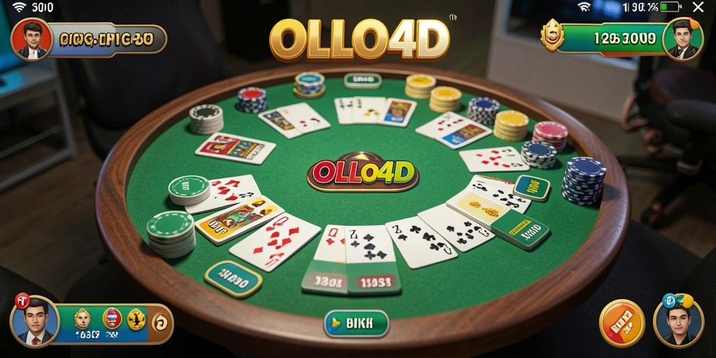 Screenshot dari gameplay seru Gaple di OLLO4D.