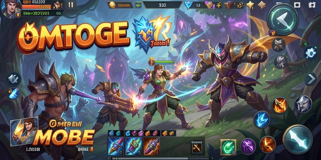 Screenshot gameplay OMTOGEL dengan aksi tim yang mendebarkan.