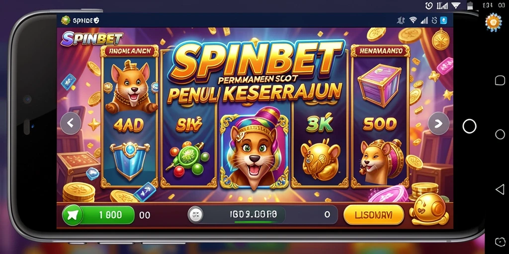 Tampilan gameplay menarik dari SPINBET dengan berbagai pilihan slot.