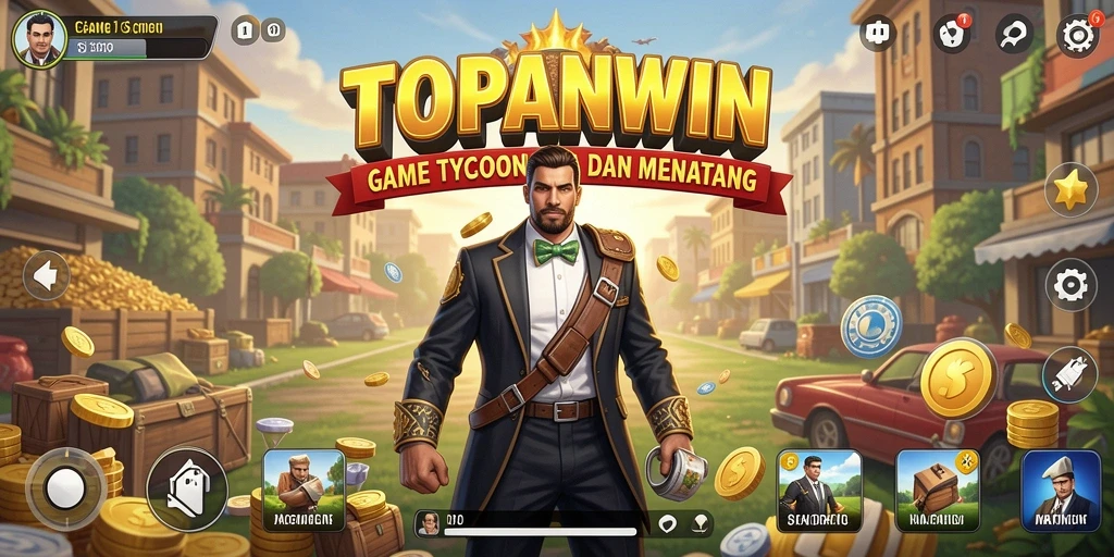 Tampilan gameplay seru dari TOPANWIN yang menunjukkan pengembangan bisnis.