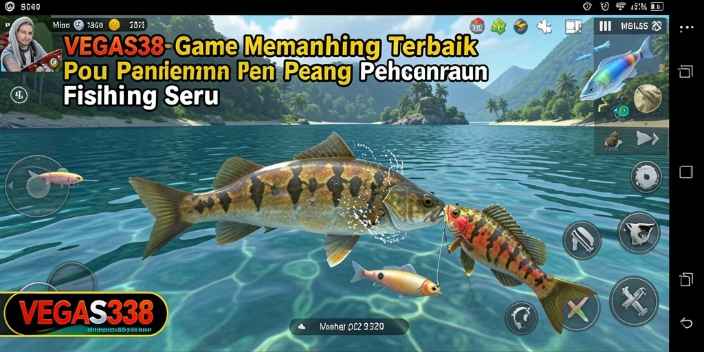 Gameplay seru di VEGAS338 dengan ikan dan pemandangan yang menawan.